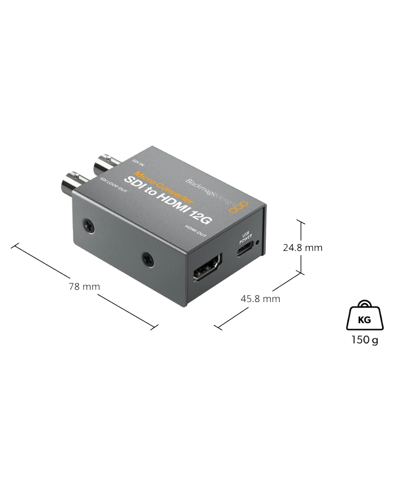 CromVideo 27 micro sdi hdmi 12g psu