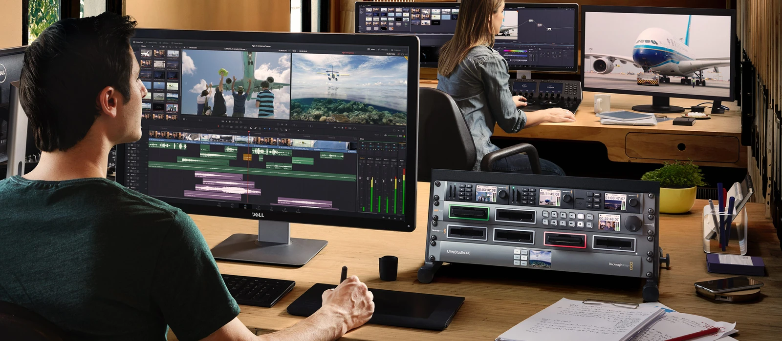Blackmagic MultiDock 10G 13 Edición y etalonaje directo desde discos SSD con Blackmagic MultiDock 10G