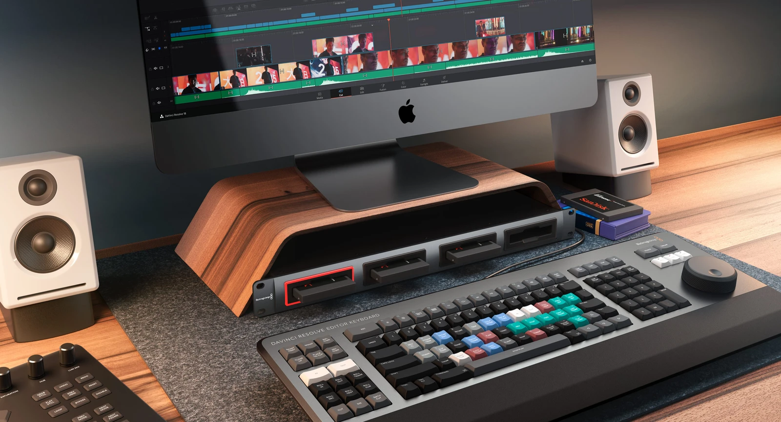 Blackmagic MultiDock 10G 19 Intercambio instantáneo de unidades SSD entre estaciones de edición y rodaje