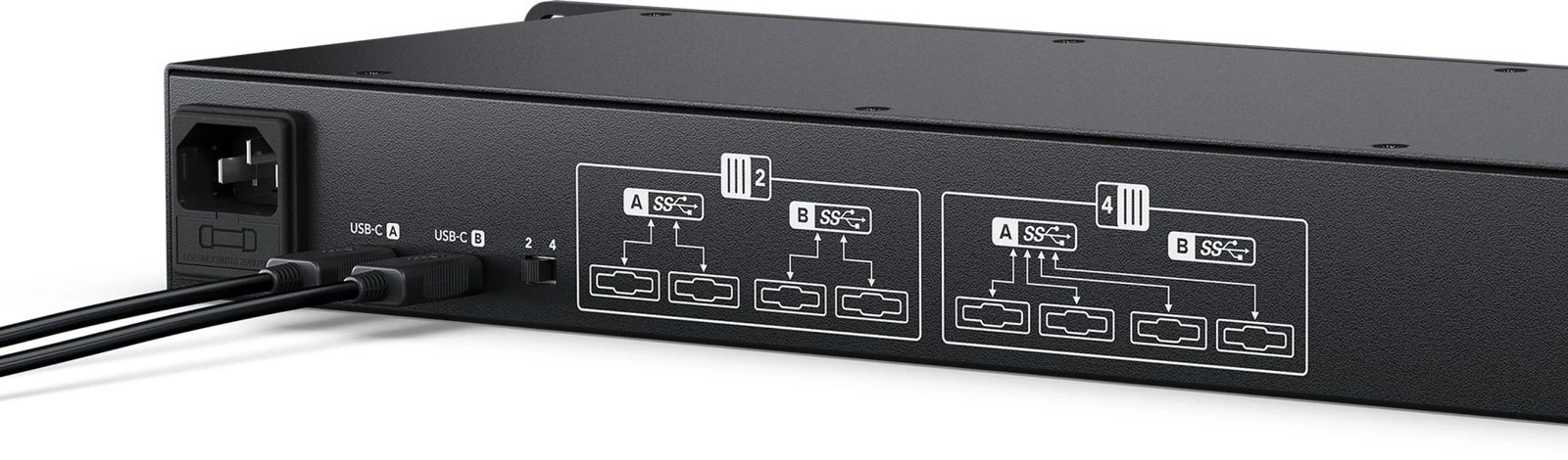 Blackmagic MultiDock 10G 15 Doble puerto USB-C 3.1 Gen 2 de 10 Gb/s con modo compartido o dividido