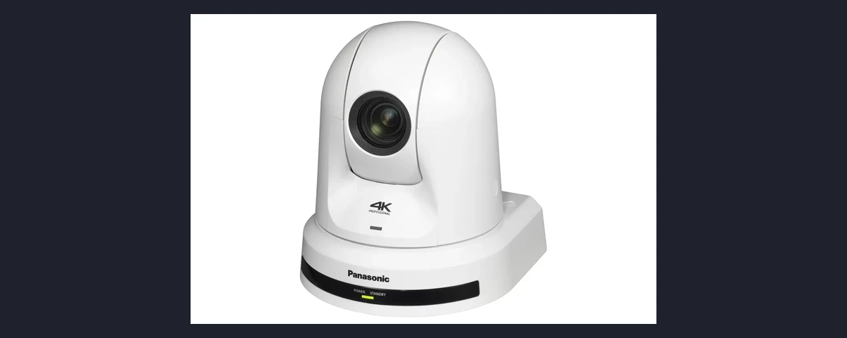 Panasonic AW-UE30WEJ Cámara PTZ 4K 20x (Blanco) 6 Resolución Ultra HD 4K30p, Zoom Óptico 20x y Conectividad Versátil HDMI, USB e IP