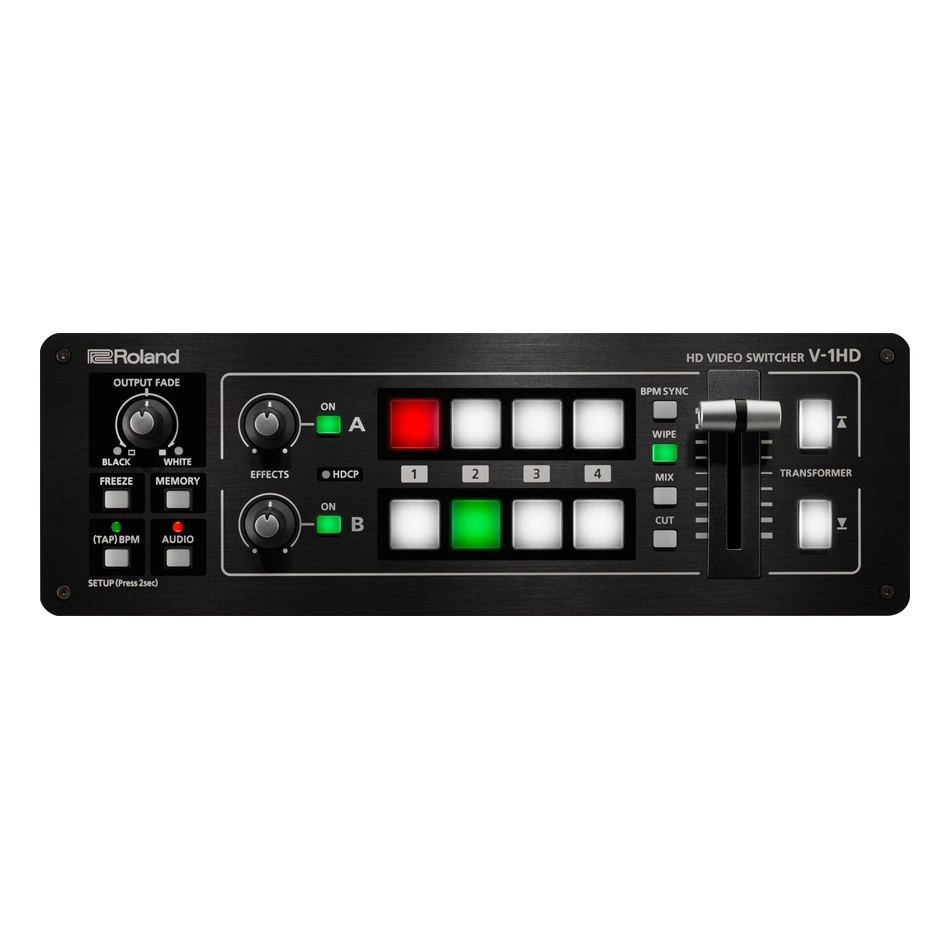Consola Compacta Roland V-1HD Vista Superior con T-Bar