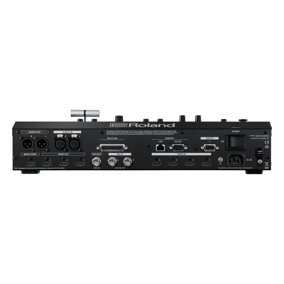 Roland V-600UHD 16 Panel Posterior Conectores 12G-SDI y HDMI 2.0 Roland V-600UHD