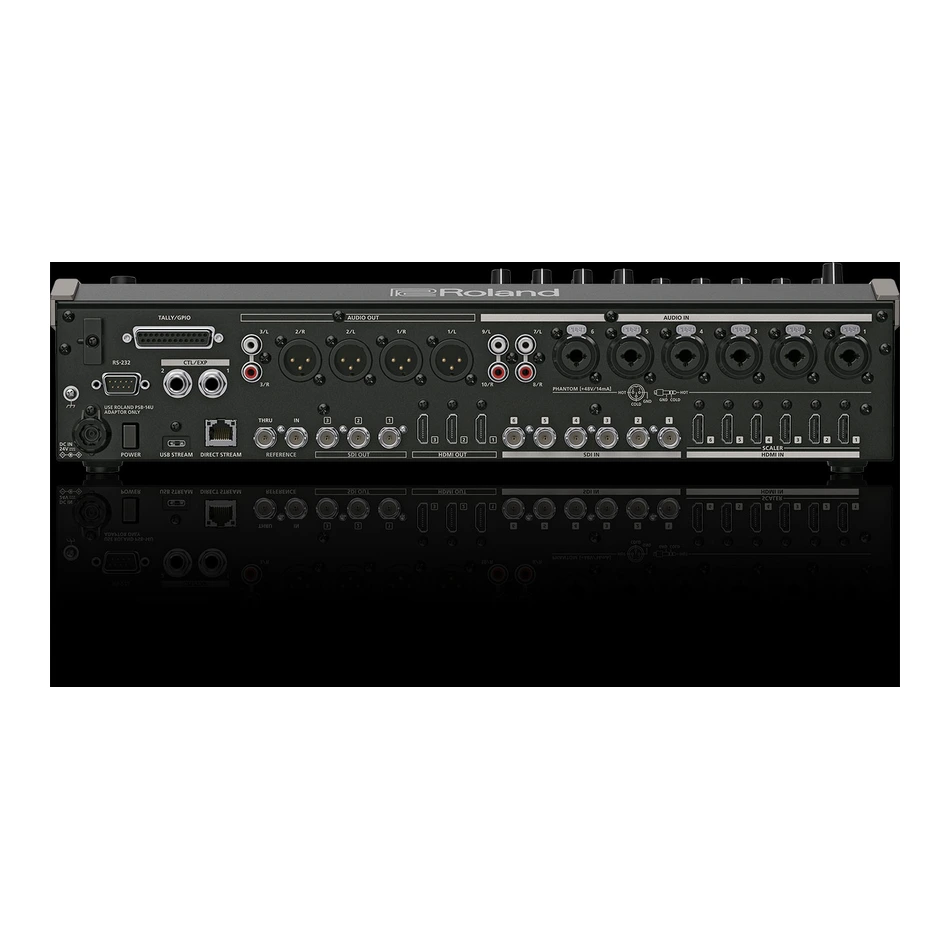 Roland VR-120HD 17 Panel Posterior de Conectores SDI HDMI y XLR Roland VR-120HD