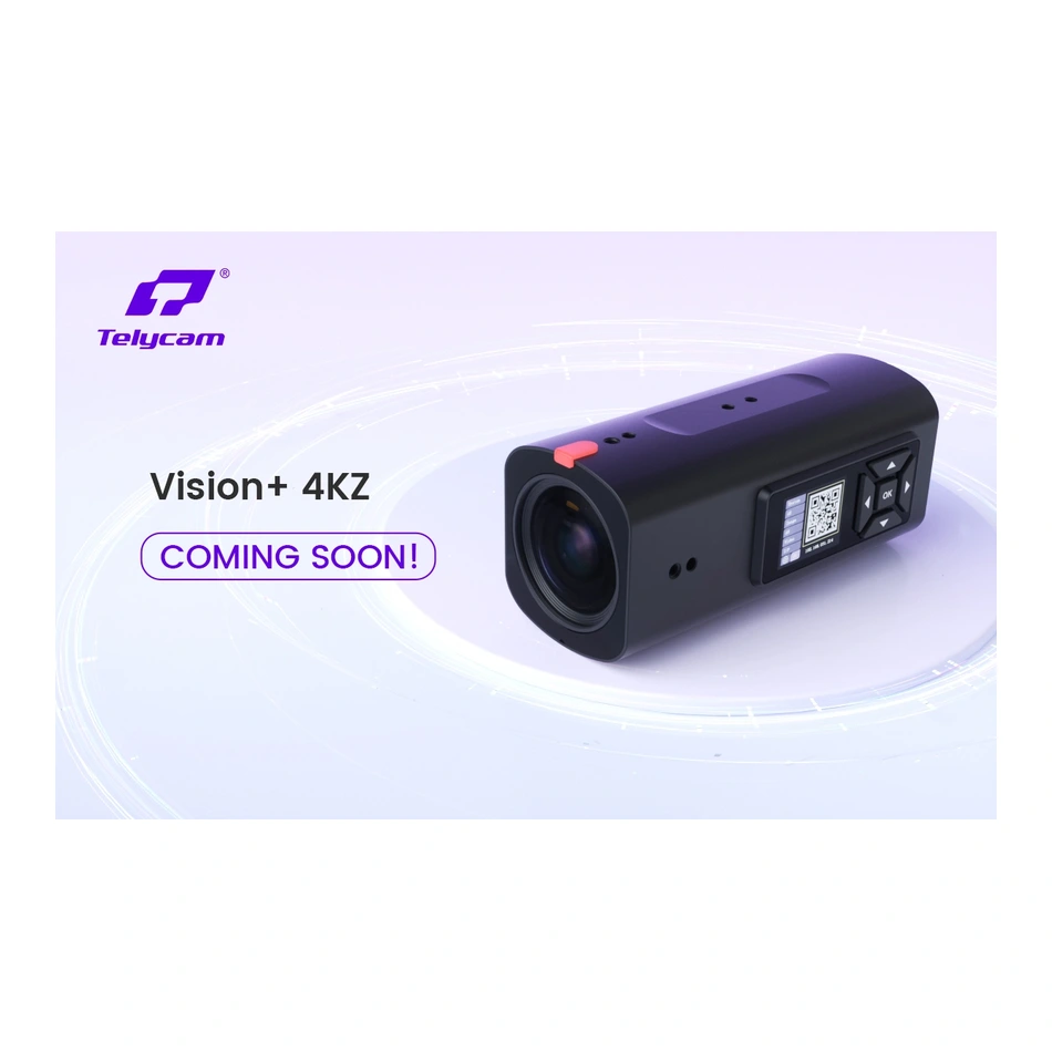 Telycam Vision+ 4KZ 21 Pantalla OLED lateral y óptica Telycam Vision+ 4KZ
