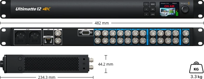Blackmagic Ultimatte 12 4K 19 Especificaciones Blackmagic Ultimatte 12 4K