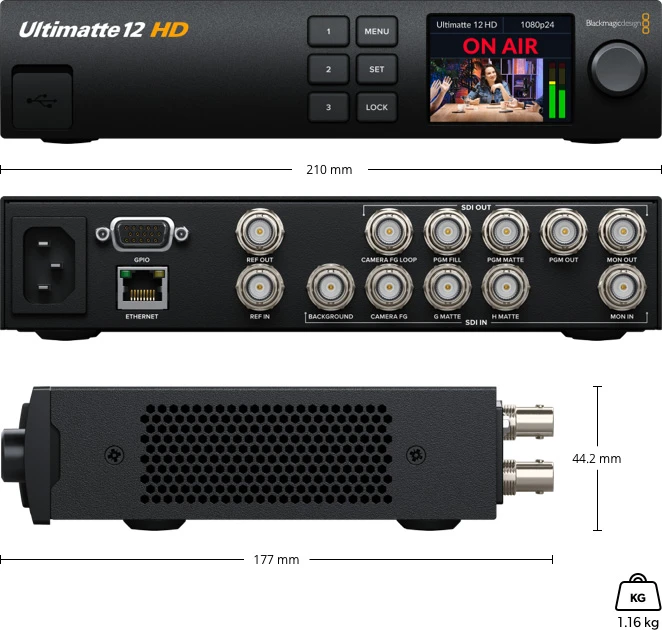 Blackmagic Ultimatte 12 HD 19 Especificaciones Blackmagic Ultimatte 12 HD