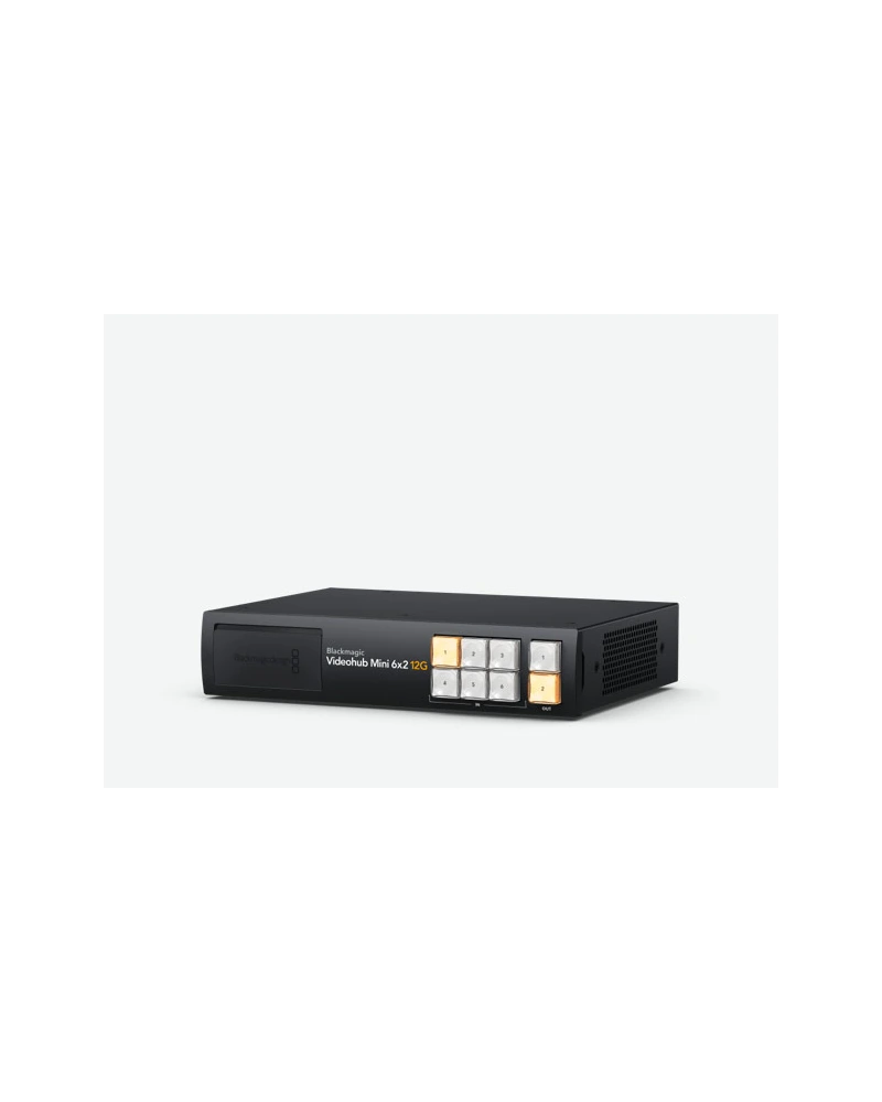 Blackmagic Videohub Mini 6x2 12G 11 Formato Compacto 1/2 Rack