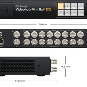 Blackmagic Videohub Mini 8x4 12G 7 Blackmagic Videohub Mini 8x4 12G - Imagen 4